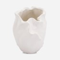 Wazon ceramiczny Biała Piękność w kształcie płatka kwiatu